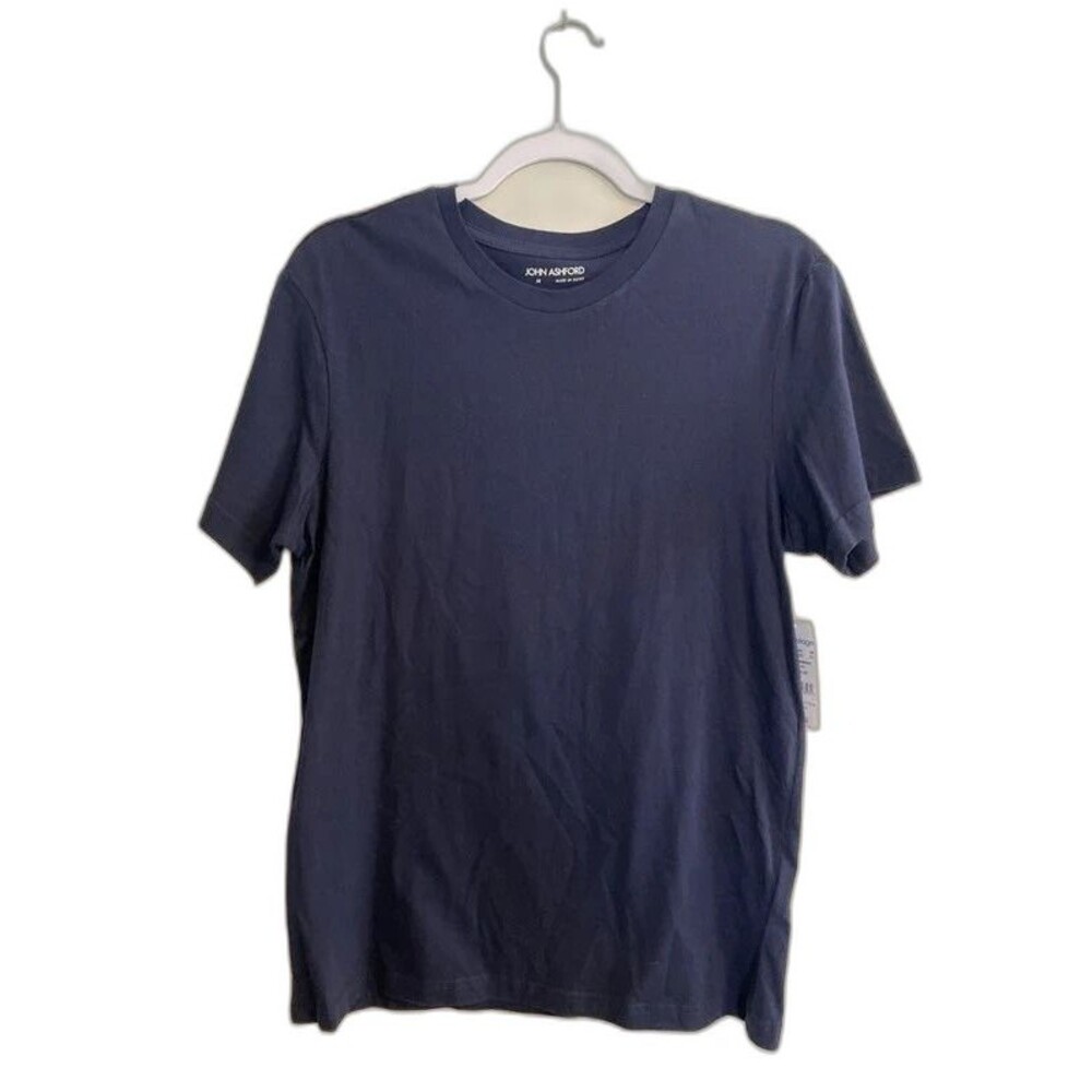 John Ashford men’s m blue short sleeve top NWT